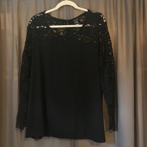 Torrid lace sleeve top